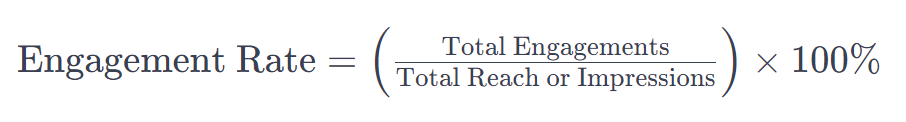 engagement rate formula
